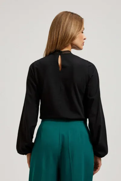 Marisse Blouse With Decorative Lace