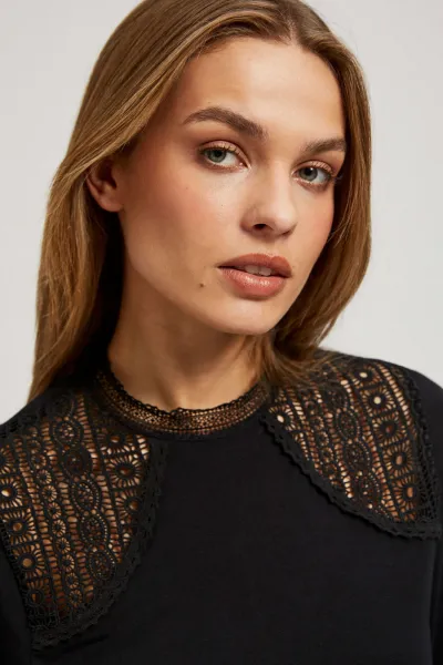 Marisse Blouse With Decorative Lace