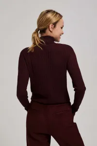 Marisse Thin Turtleneck Sweater, Chestnut