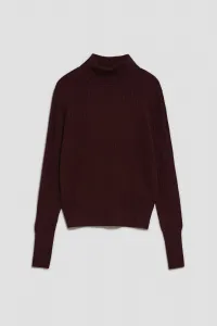 Marisse Thin Turtleneck Sweater, Chestnut