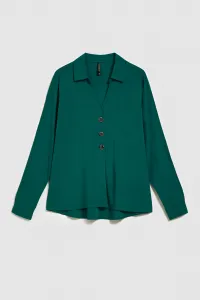 Marisse Emerald V-Neck Shirt