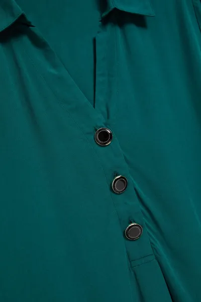 Marisse Emerald V-Neck Shirt