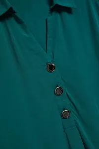Marisse Emerald V-Neck Shirt
