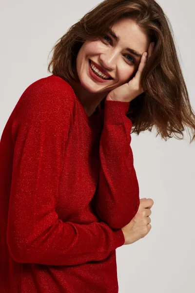 Marisse Sweater With Metallic Thread