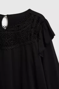 Marisse Black Lace Blouse