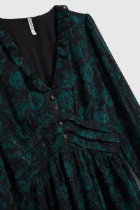 Marisse Chiffon Dress With A Floral Pattern