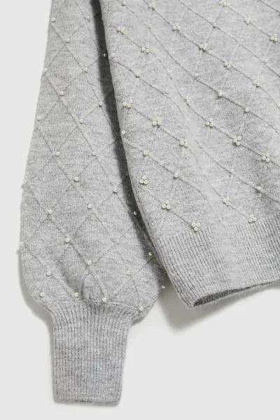 Marisse Sweater With Puffy Sleeves