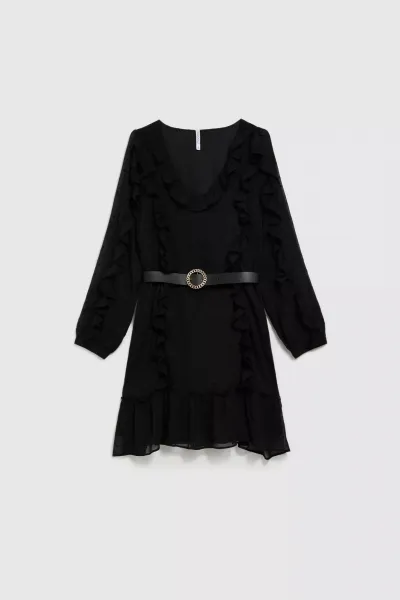 Marisse Dress With Ruffles