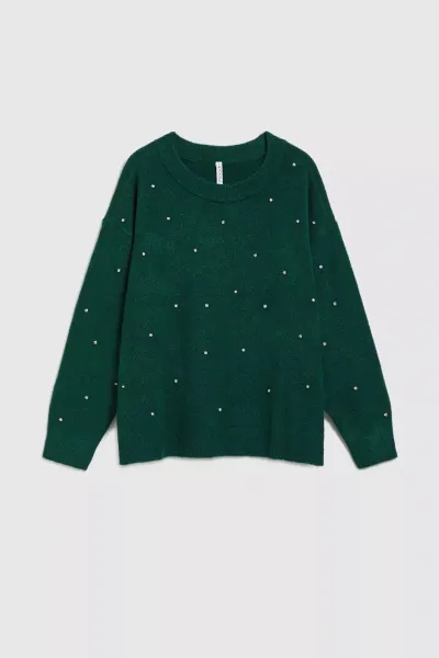 Marisse Sweater With Rhinestones