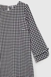 Marisse Black Houndstooth Dress