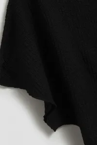 Marisse Elegant Blouse With Wide Sleeves, Black