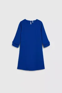 Marisse Trapeze Dress With 3/4 Sleeves, Blue
