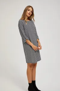 Marisse Black Houndstooth Dress
