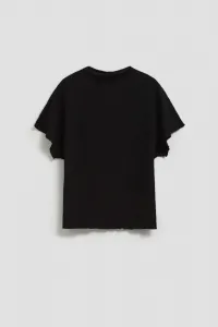 Marisse Elegant Blouse With Wide Sleeves, Black