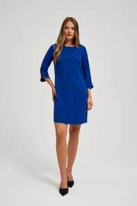 Marisse Trapeze Dress With 3/4 Sleeves, Blue