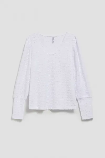 Marisse Openwork Blouse With A V-Neck