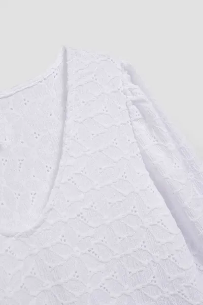 Marisse Openwork Blouse With A V-Neck