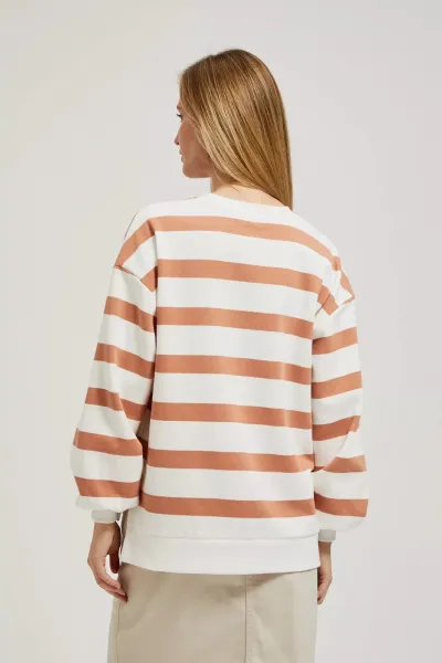 Marisse Women's Sweatshirt L-Bl-4313 L.Brown