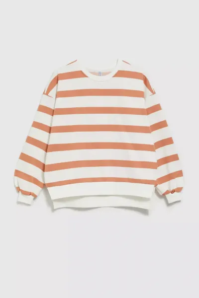Marisse Women's Sweatshirt L-Bl-4313 L.Brown