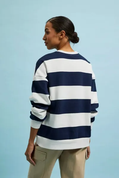 Marisse Women's Sweatshirt L-Bl-4310 Navy