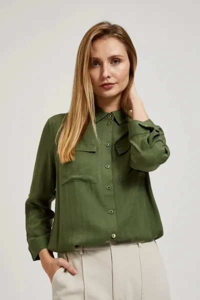 Marisse Women's Shirt L-Ko-4314 Khaki