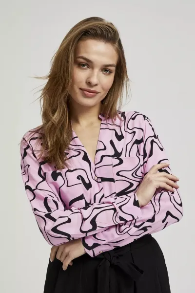 Marisse Women's Shirt L-Ko-4315 Pink
