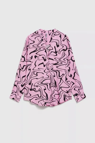 Marisse Women's Shirt L-Ko-4315 Pink