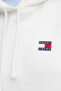 Biela mikina s kapucňou Tommy Jeans
