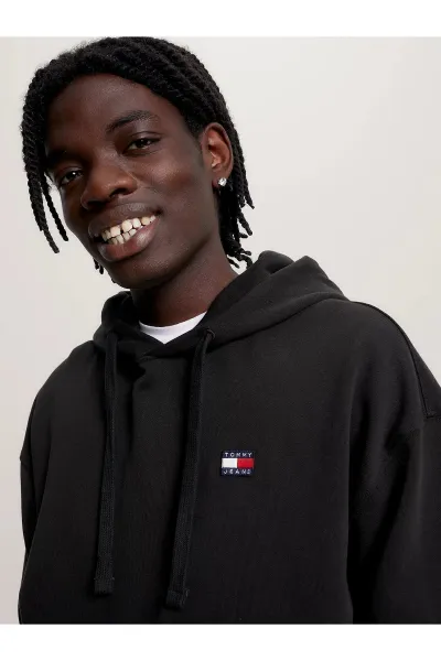 Čierna mikina Tommy Hilfiger s kapucňou