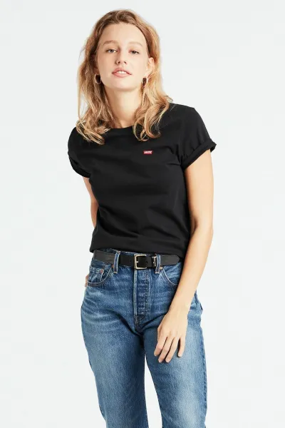 Čierne dámske basic tričko s nášivkou Levi's®