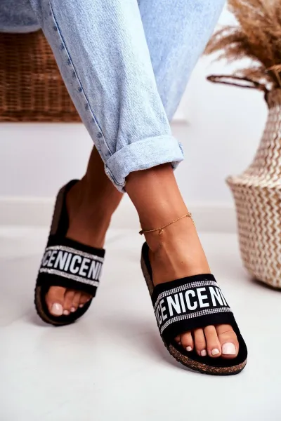 Dámske šľapky Kesi  Black Be Nice