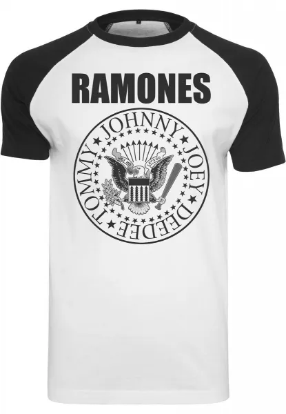 Ramones Circle Raglan T-shirt wht/blk