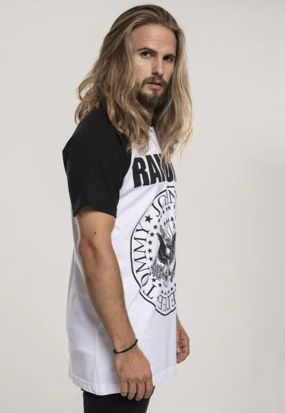 Ramones Circle Raglan T-shirt wht/blk