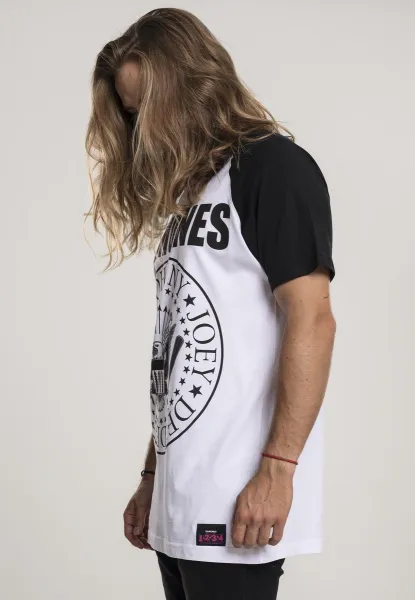 Ramones Circle Raglan T-shirt wht/blk