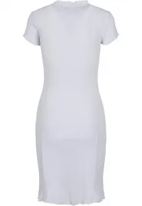 Women's T-shirt with ribbing white