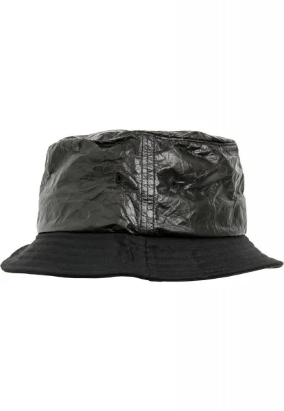 Crumpled paper hat black