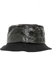 Crumpled paper hat black