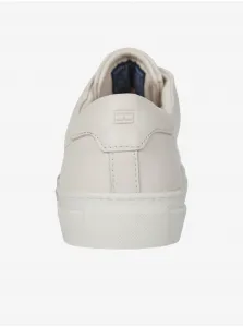Krémové dámske kožené tenisky Tommy Hilfiger