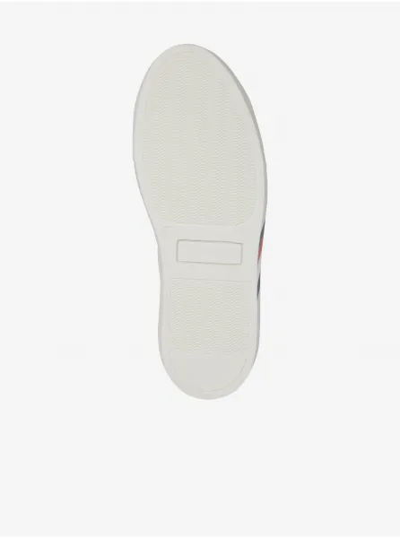 Krémové dámske kožené tenisky Tommy Hilfiger