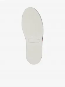 Krémové dámske kožené tenisky Tommy Hilfiger