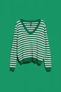 WOMEN'S SWEATER L-SW-4004 OFF WHITE_GREEN