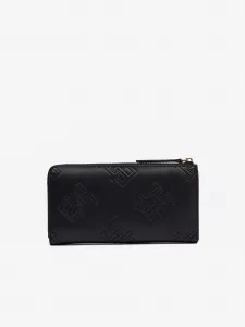 Čierna dámska peňaženka Tommy Hilfiger TH Refined Large Za Mono