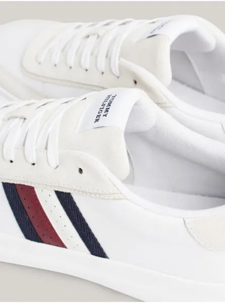 Biele pánske kožené tenisky Tommy Hilfiger