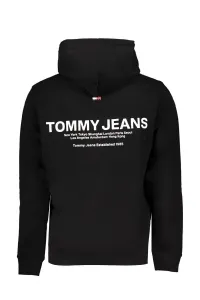 Tommy Jeans Hooded Collar Black Men's Sweatshirt DM0DM17781BDS