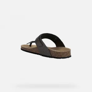 Grey women's sandals Geox Brionia - Women's