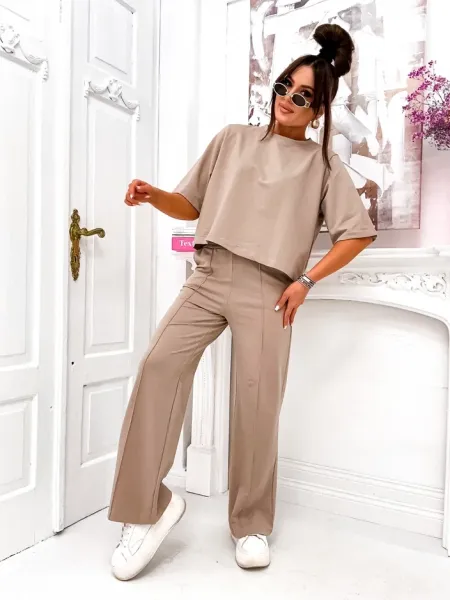 Resti Women's cotton set with flared pants