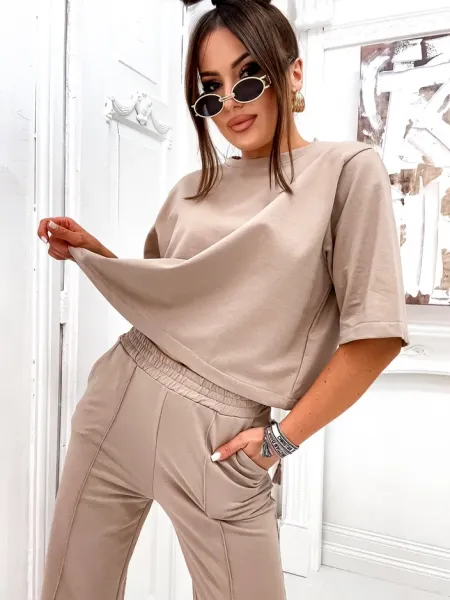 Resti Women's cotton set with flared pants