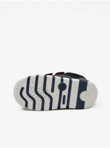 Dark blue boys' sneakers with leather details Geox - Boys