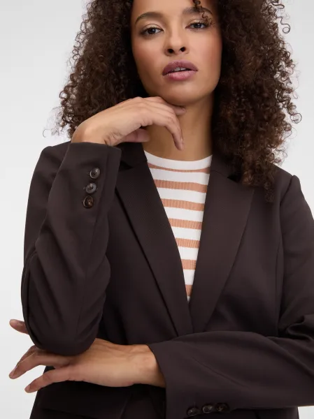 Dark brown women's blazer ORSAY - Women's