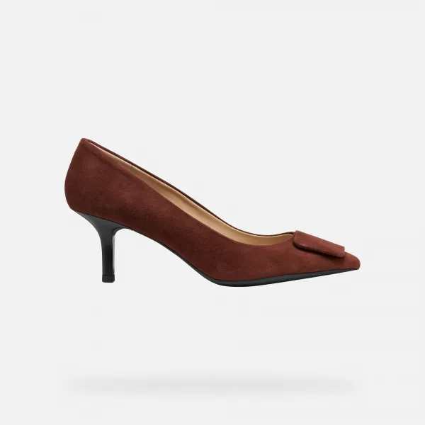 Burgundy women's pumps Geox Kleopy - Women's